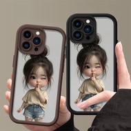 Cute toddler girl Soft TPU Phone Case for Huawei Y6P Y6 Y7 Pro 2019 Y7A Y9 Prime P30 P30 Pro P40 Lit