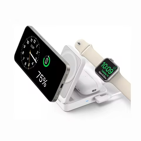 Anker MagGo 3-in-1 Wireless Charging Station, Qi2 Certified 15W Compatible Wireless Stand