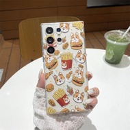 For Samsung S25 Ultra S24 S23 FE S22 S21 corgi Phone Case For Samsung A55 A56 A16 A17 A15 A14 A06 A0