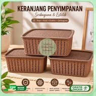 Multipurpose Basket Hachiko Caramel Multibox Plastic Storage Basket
