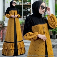 gamis  ceruty bebydoll rompi terbaru