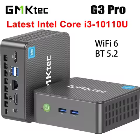 GMKtec G3 Pro MINI PC Intel Core i3-10110U WIFI6 BT5.2 DDR4 1*M.2 2280 PCIE Gen3*4 1*M.2 2242 SATA3.