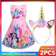 My littLe Pony ForMal Dress , 1yrs to 10yrs old,free headband