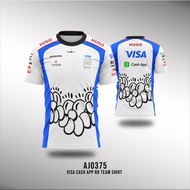 F1 Formula Jersey Oneck Collar F1 Visa Cash App RB Team Shirt 2025 Fullprint XS - 6XL