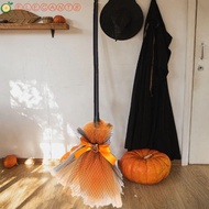 AELEGANT Halloween Witch Broom, Simulation Dismountable Witch Broomstick, Decorative Purple/Orange P
