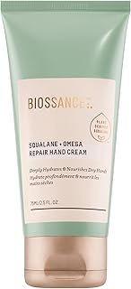 Biossance Squalane + Omega Repair Hand Cream – Deeply Moisturizes & Protects Dry Hands – Squalane, O