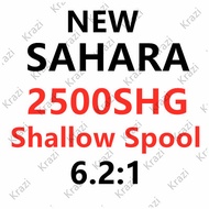 ZSBHT C2000S SHIMANO SAHARA ของแท้ใหม่ C2000SHG 2500SHG แกนม้วนสายตื้น500 1000 2500 3000 4000 5000