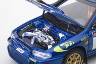 1/18 autoart Subaru Impreza WRC Rally of Safari 1997 #3 冠軍