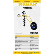 Mesin Bor Tanah Earth Auger Firman FPD52SP With Drill 100mm 4inch 10cm