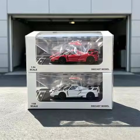 LMF 1:64 Scale Alloy Diecast Car Model, Magnetic Front & Rear Cover, Mini Vehicle for Hobby Display 