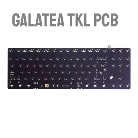 Galatea TKL Keyboard PCB 80% Mechanical Keyboard Positioning Plate QMK/VIA PCB for Geonworks F1-8X V