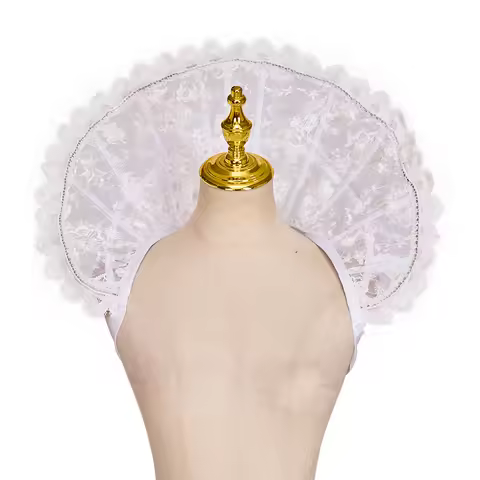 Queen Elizabeth Cosplay Collar Costume Medieval Royal Court Neckwear Regency Tudor Party Accessories
