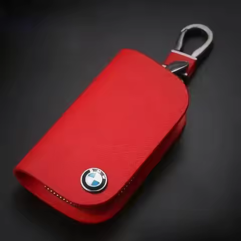 For BMW M F10 F20 F30 G20 G30 G01 F15 F16 G02 G05 F34 E46 E60 E90 E87 E88 Leather Car Key Case Full 