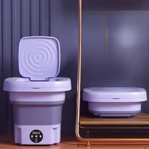 Household Portable Mini Folding Washing Machine Underwear Washing Machine Student Dormitory Folding 