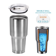 【READY STOCK MALAYSIA】Stainless Steel Tumbler Double Wall Travel Vacuum Flask Insulated Cup With Lid Straw 900ml