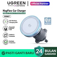 UGREEN MagFlow Car Charger Magnetic Qi2 Wireless Charging 25w For iphone 17 Series 55967 Qi2 25W