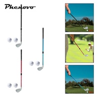 [Phenovo] Golf Practice Iron 53.5-90cm Adjustable Multifunctional Rubber Grip Portable