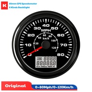 85mm Instrument Panel GPS Speedometers 0-80MPH Speed Mileometers Digital Odometers Trip Meters 0-120