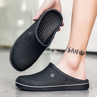 TRSOYE 2022ผู้ชายรองเท้าแบบมีรูระบายรองเท้ากันลื่นไม่มีกลิ่นรองเท้า EVA Garden รองเท้าแตะหนารองเท้าแ