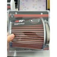 K&N (3.0", 3.5", 4.0") Universal Adjustable Air Filter Open Pod / PN: RG-1001RD / RG1001BL / RG1001R