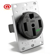 NEMA 14-50 Outlet for EV Charging 3-Pole 4-Wire 125/250V Flush Receptacle for EV, RVS, Large Electri