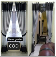 Gorden terbaru kekinian bahan blackout import jendela dan pintu rumah ruang tamu minimalis 100x250cm