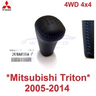 Genuine Center Black Blue Thread Gear Knob MITSUBISHI TRITON 2005-2014 5 Level Head