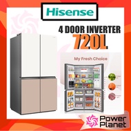 Hisense 4 Door Fridge 720L Inverter Refrigerator Energy Saving | 4 Door Inverter 610L RQ660N4AWUC1