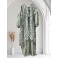 BAJU RAYA LACE DRESS SAGE GREEN