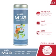 Cà Phê MJA Signature Blend (70% Arabica + 30% Robusta) - Vị Thảo Mộc Hương Hạt Khô Hậu Chua - Lon 20