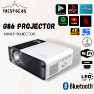 🔥4 .4 Promotion🔥 5 Years Warranty  6000 lumens G86 Projector FULL HD 1080P Android Projector Mini Projector WIFI LCD Led A80 Protable Projector