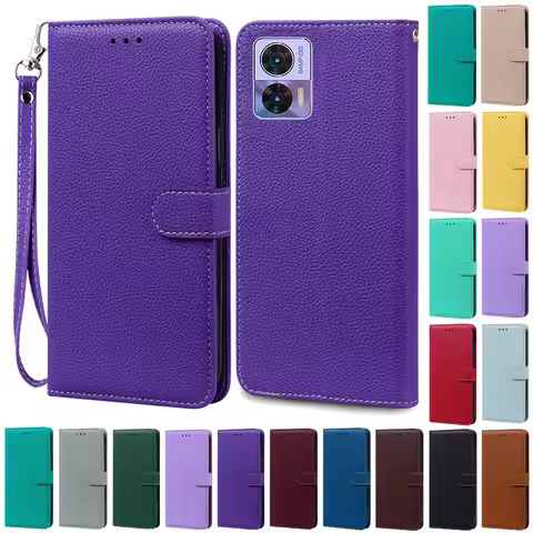 For Moto Edge 30 Neo Case Silicone Leather Flip Wallet Case For Motorola Moto Edge 30 Neo Phone Case