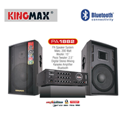 KingMax PA-1882 SPEAKER+AMPLIFIER 15inch  USB - FM Radio - Karaoke - bluetooh -Khusus JABODETABEK