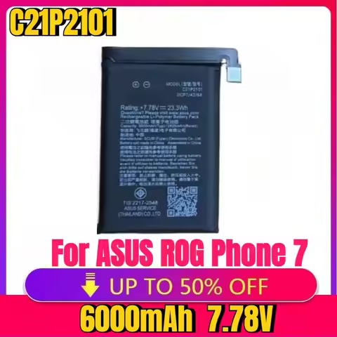 New High Quality Battery 6000mAh C21P2101 Replacement Battery for ASUS ROG Phone 6 Phone 6 Pro Phone