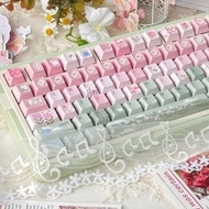 Tale Of Springtime Keycaps PBT 130 Keys Cherry/SOA Profile Cute Mechanical Keycap Wooting Aula F75 D