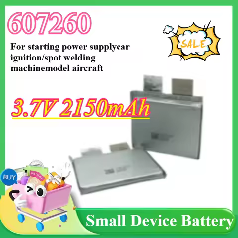New 607260 3.7V 2150mAh Discharge Ratio 60C-120C Large Capacity Battery High Rate Spot Welder Lithiu