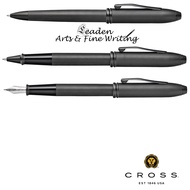 ﴾Leaden-AF﴿ Cross Townsend Black PVD Micro-knurl Ballpoint, Rollerball Or Fountain Pen