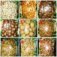 [ziplock]kacang/nut pistachio/gajus goreng/gajus bakar/macadamia/badam/walnut/bilis tomyam/bilis bij