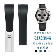 สาย Rolex ผีน้ำดำ ผีน้ำเขียว Daytona สายยางซิลิโคนชาย สายนาฬิกาแท้ อุปกรณ์เสริมโซ่นาฬิกา
