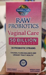 Garden of Life RAW PROBIOTICS生命花園500億女性益生菌膠囊30粒