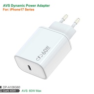 Supply Fireproof Shell 2 PD40W AVS Agreement 60W Smart 17PRO Private Mode Charger