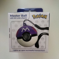 Pokeball Master Ball Ezlink Charm(will light up when tapped)