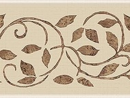 Dundee Deco DDAZBD9334 Peel and Stick Wallpaper Border - Damask Cream Brown Vines Wall Border Retro
