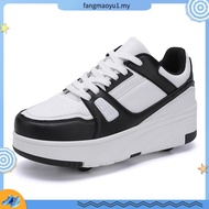 four-wheeled Heelys rechargeable LED shoes kids luminous shoes kick roller shoes cheap roller skates