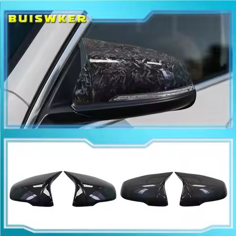 2Pcs Glossy Black Side Wing modified Rearview Mirror Cover caps For BMW X1 F48 X2 F39 Z4 G29 2GT F45