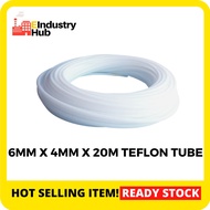 6mm x 4mm x 20m PTFE Tube Teflon Tube Hose Chemical Resistance Teflon Pipe Tube High Temperature