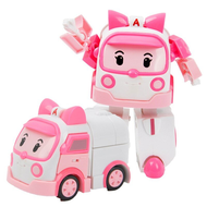 【Longlong】ของเล่นเด็ก “Robocar Poli” หุ่นยนต์ของเล่น ของเล่นเปลี่ยนรูป หม้อแปลงไฟฟ้าหุ่นยนต์ดึงกลับ
