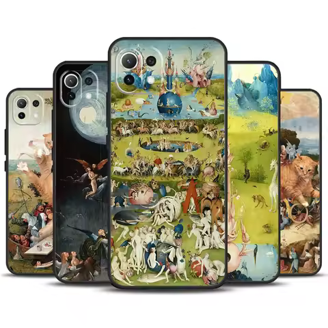 Hieronymus Bosch Art Painting Case For POCO X6 Pro M6 X3 X4 X5 F3 F5 M5s Xiaomi 13 14 Ultra 12 Lite 