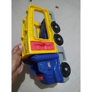 Vintage Fisher Price Little People 6 Wheeler Car Carrier Transport Preloved from UK Box