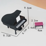 1PC Mini grand piano dollhouse furniture model shooting props dollhouse mini piano decoration simula